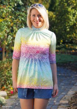 Preview: Jersey Breeze by Bienvenido Colorido Regenbogen auf Ecru